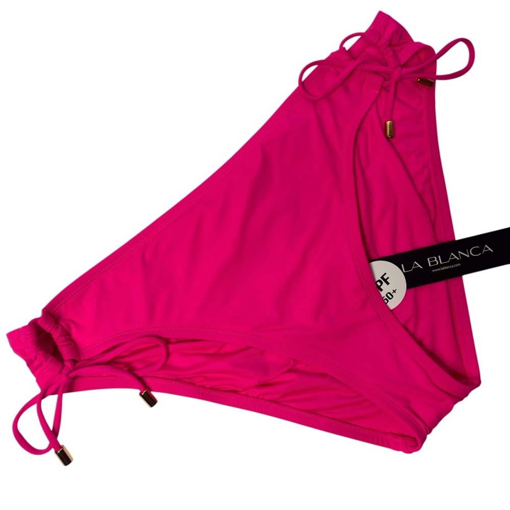 LA BLANCA PINK GOLD BIKINI SWIMMING BIKINI BOTTOM WOMEN SIZE US 14 BRAND NEW